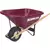Scenic Road 8cu 2 Wheel w/ Flat Free Tire Wheelbarrow Maroon
