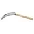 Serrated 6.5-Inch Blade Sickle Wood Handle