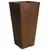 Algreen 13"x13"x25" Taper Square Planter Rust