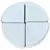 MCarr 4pc Pie Wedge Pot Feet White