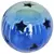 MCarr 12" Sphere With Stars Blue Green On Light Blue