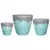 MCarr 6pc Large Round Planter Pallet Volcanic On Milky Blue