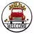 DDI 29in Red Truck Welcome Wheel