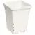 HDF 7"x7" Square White Pot, 9" Tall