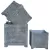 MCarr 3pc Square Barn Planter Set Barn Gray