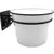Panacea 8" Milkhouse Wall Mounted Planter with Mounting Plate White Enamelware Finish