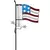 Headwind Flag Rain Gauge 4pk Metal Flag RG Stake