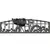 Painted Sky Bicycle Bench Iron