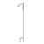 AGW Square Tall Single Finial Matte Black