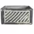 MCarr 7.9" Low Square Pot W/ Diagonal Stripe Gray