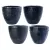 MCarr 32PC Round Pltr Plt Glossy Black