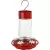 Natures Way 20oz Glass Hummingbird Feeder Scarlet Swirl