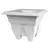DCN 15" Azura Square Patio Planter Light Grey