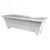 DCN 27" Rectangle Azura Patio Planter Light Grey
