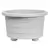 DCN 15" Futura Round Patio Planter Light Grey
