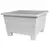 DCN 16" Futura Square Patio Planter Light Grey