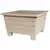 DCN 16" Futura Square Patio Planter Mocha