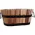 Devault 12" x 7" x 5" Oval Planter Light Oil Stain