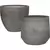 MCarr 24pc Ficonstone Round Planter Pallet Gray Stone