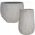 MCarr 22pc Ficonstone Bark Planter Pallet Vint White