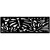 Outdeco 16"x48" Metal Fence Top Tropical Black