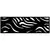 Outdeco 16"x48" Metal Fence Top Waves Black