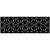 Outdeco 16"x48" Metal Fence Top Stars Black