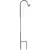 AGW 5/8" Heavy Duty 65" Short Single Shepherd Hook Black