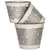 Deer Park Round Planters Silver/White Set of 3