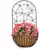 Deer Park Multi-Daisy Wall Planter w/ Coco Liner Black