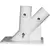 Heath 1" 2-Position White Bracket
