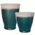 MCarr 30pc Flat Rim Planter Pallet Volcanic Falling Green