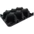 TO Plastics RPT-490-SA-12 Tray, Holds 12 RP-490 Pots, Black, 50 Per Case, 36 Cases Per Pallet, 20.00in L x 15.00in W x 5.08in H