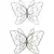 VCS 28" Metallic Standing Butterfly