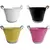 VCS 10" Bright Planter w/ Silver Stripe