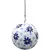 VCS 8" Blue Flower Glass Globe