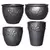 MCarr 26pc Dogwood Planter Pallet Matte Black