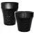MCarr 30pc Scallop Planter Pallet Glossy Black