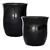 MCarr 30pc Tall Hourglass Planter Pallet Glossy Black