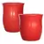 MCarr 30pc Tall Hourglass Planter Pallet Red