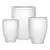 MCarr 15pc Tall Smooth Planter Pallet White