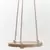 Primitive 6" Hanging Wooden Round Cotton