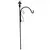 AGW 90" Lafayette Tall Single Shepherd Hook Black