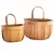 Gardener Select 2pc Wood Wall Basket Planters 24/CS