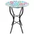 Gardener Select 14" Glass Birdbath Multicolor Flower Mosaic w/Stand