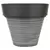 Gardener Select 12" Carved Finish Look Light Grey Planter