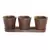 Gardener Select 3 Round Pots with Tray Rusty 12.6"x4.1"x4.3" 12/CS