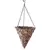 Gardener Select 12" Hanging Basket Cone Brown Wicker 3 Strand Hanger 6/CS
