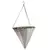 Gardener Select 14" Cone White/ Black Plastic Hanging Basket w/ Stiff Hanger 20/CS
