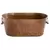 Gardener Select 17.3" Oval Planter with Handle Rusty 17.3"x9.5"x7" 6/CS